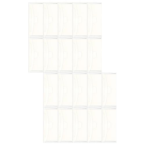 20 Stück Dokumententasche, transparente Umschläge, Aufbewahrungstasche, wasserabweisend, Aktenumschlag, Dokumentenmappe für Schule, Bürobedarf von Navna
