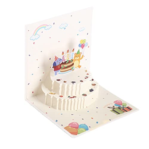 3D Kuchen Geburtstag Grußkarte Faltbare Grußkarte Festival Urlaub Papierkarten Für Geburtstag Hochzeit Neujahr Kuchen Geburtstagskarte von Navna