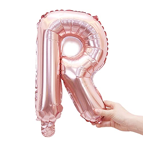 40,6 cm großer Einzelbuchstaben-Ballon, leuchtend, Folienballons, Babyparty, Hochzeit, Geburtstag, Party, Dekoration, Buchstabenballon von Navna