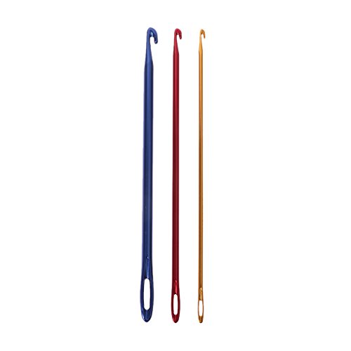 Navna Afghanische Aluminium-Häkelnadel, Stricknadel, Handstrickwerkzeug mit Fädelloch, Größe: 2,75 mm, 4,00 mm, 6,00 mm von Navna