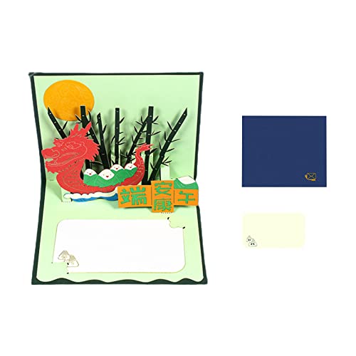Chinesische Drachenboot-Grußkarte, Papierkarte, Dekoration, Zubehör für Schlafzimmer, Schlafsaal, Party, Drachen-Grußkarte von Navna