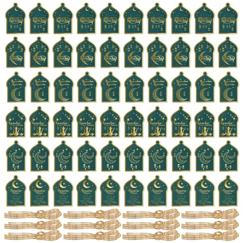 Elegante Ramadans-Karten Eid-Geschenketiketten für Partyzubehör und Heimdekorationen, 60 Stück Elegante Ramadans-Karten Eid-Geschenketiketten für Partyzubehör und Heimdekorationen, 60 Stück von Navna