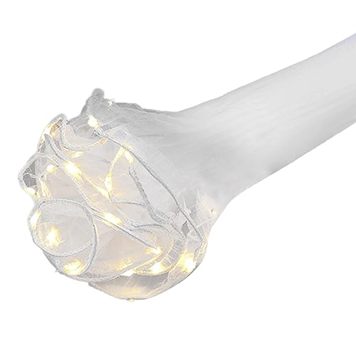 Elegante und vielseitige französische Spitzenborte mit LED-Lichtern für Blumenarrangements und Geschenkverpackungen, leichte und weiche Spitzenborte von Navna