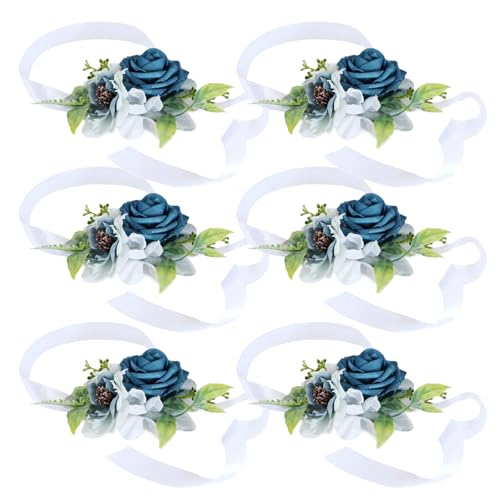 Navna Ansteckblume für das Handgelenk, elegante Ansteckblume für Brautjungfern und Gäste Navna Ansteckblume für das Handgelenk, elegante Ansteckblume für Brautjungfern und Gäste von Navna
