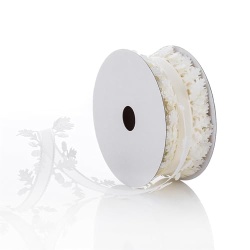 Navna Geschenkband mit Blättern, 40 mm x 20 m, Weihnachtsdekoband für Kunst, Handwerk, Verpackung, Schleifen, Hochzeitsdekoration Navna Geschenkband mit Blättern, 40 mm x 20 m, Weihnachtsdekoband für Kunst, Handwerk, Verpackung, Schleifen, Hochzeitsdekoration von Navna