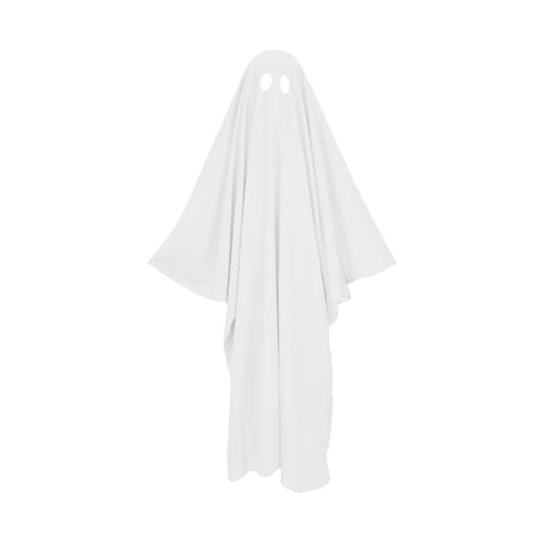 Navna Halloween-Spekter-Kostüm, Umhang für Erwachsene und Kinder, verstellbar, unheimlich, Party-Outfit, Polyester-Baumwoll-Materialien, weiße Spekters-Umhänge für Erwachsene Navna Halloween-Spekter-Kostüm, Umhang für Erwachsene und Kinder, verstellbar, unheimlich, Party-Outfit, Polyester-Baumwoll-Materialien, weiße Spekters-Umhänge für Erwachsene von Navna