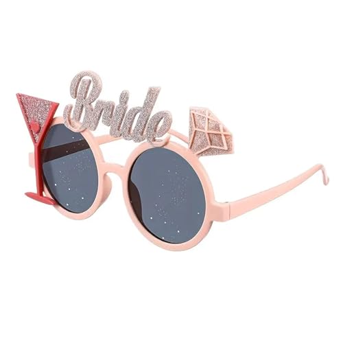 Navna Kreative Hochzeitsfeier, lustige Brille für Brautparty, Empfang, Junggesellinnenabschied, Zubehör, interaktive Hochzeitsbrille von Navna