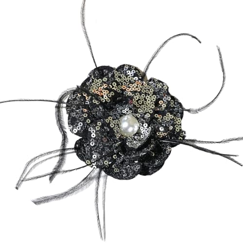 Pailletten-Blumenaufnäher, Applikation für Brosche, Stirnband, traditionelles Kostüm von Navna