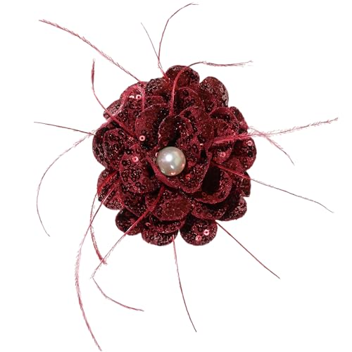 Pailletten-Blumenaufnäher, Applikation für Brosche, Stirnband, traditionelles Kostüm von Navna