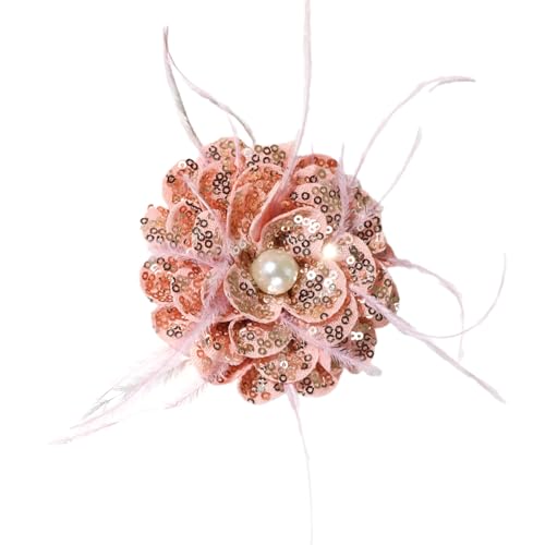 Pailletten-Blumenaufnäher, Applikation für Brosche, Stirnband, traditionelles Kostüm von Navna