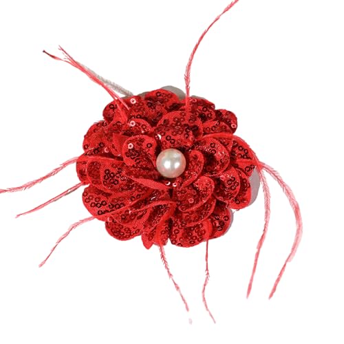 Pailletten-Blumenaufnäher, Applikation für Brosche, Stirnband, traditionelles Kostüm von Navna