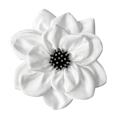 Satinierte 3D-Blumen-Applikation für Handarbeitsprojekte, Bühne, Kostüm, Bekleidungszubehör von Navna