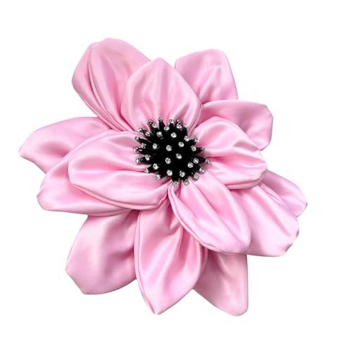 Satinierte 3D-Blumen-Applikation für Handarbeitsprojekte, Bühne, Kostüm, Bekleidungszubehör von Navna