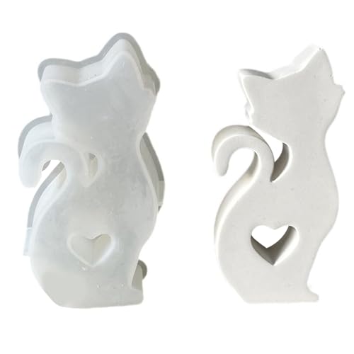 Silikonform für die Herstellung von ausgehöhlten Herzen, Katzen, Seifen, Formen, Projekten, Epoxidharzen Silikonform für die Herstellung von ausgehöhlten Herzen, Katzen, Seifen, Formen, Projekten, Epoxidharzen von Navna