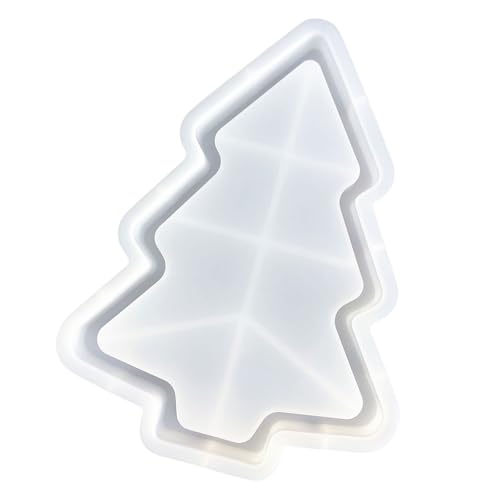 Silikonform in Weihnachtsbaumform, Epoxidharz, Schmuckschale, Servierplatte, stilvolle Heimdekoration von Navna