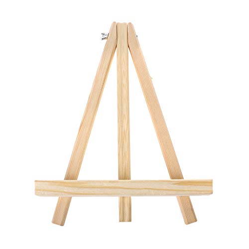 Tisch-Staffelei, zusammenklappbar, Holzstativ, Staffelei, kleine Größe, für Malerei, Hochzeitsfotos, kleine Schilder, Stanzformen, Wörter Tisch-Staffelei, zusammenklappbar, Holzstativ, Staffelei, kleine Größe, für Malerei, Hochzeitsfotos, kleine Schilder, Stanzformen, Wörter von Navna