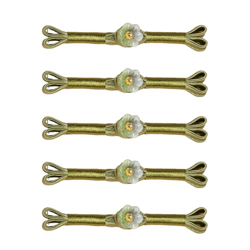 Traditionelle chinesische Cheongsam-Knoten-Knöpfe, Blumen-Nähverschlüsse für Umhänge, Kleider, Mantel, Dekoration, Mehrzweck-Nähzubehör, 5 Stück Traditionelle chinesische Cheongsam-Knoten-Knöpfe, Blumen-Nähverschlüsse für Umhänge, Kleider, Mantel, Dekoration, Mehrzweck-Nähzubehör, 5 Stück von Navna