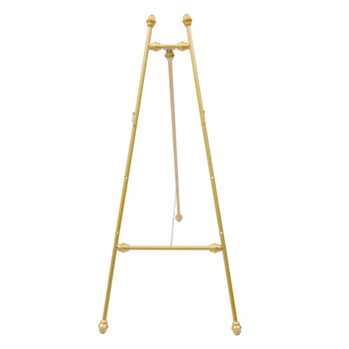 Gold Floor Easel Ständer, Metall Studio Staffelei, Staffeleien, Café Hochzeit Gemälde Bilderständer, für Hochzeiten, Feiern, Parteien von Naxidf