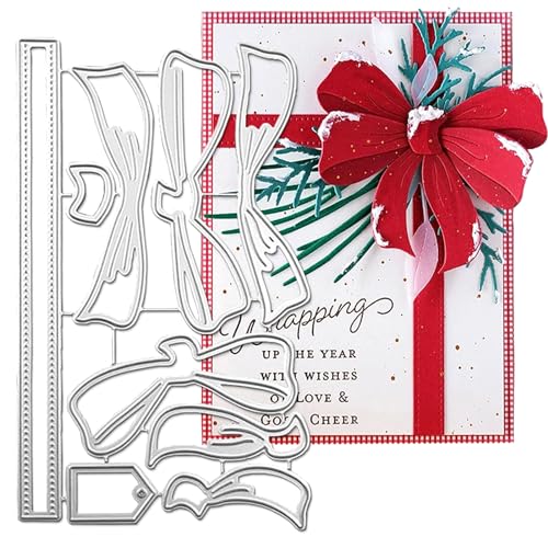 Nayyana Metall-Stanzformen mit Schleife, Karbonstahl, Bogenstanzungen für die Kartenherstellung, Fliege-Stanzform, Bogenstanzung für DIY Scrapbook, Papier, Karten, Geschenk, Dekor Nayyana Metall-Stanzformen mit Schleife, Karbonstahl, Bogenstanzungen für die Kartenherstellung, Fliege-Stanzform, Bogenstanzung für DIY Scrapbook, Papier, Karten, Geschenk, Dekor von Nayyana