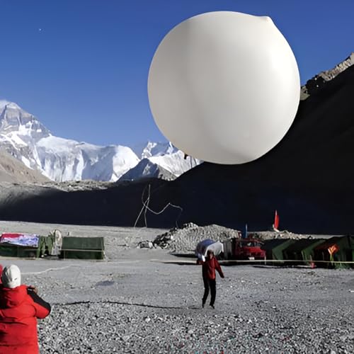 Hwoyee Professioneller Wetterballon für meteorologische Zwecke, Luftvideo, Urlaub, Party, Dekoration, Unterhaltung, Spielzeug, riesige Luftballons (300 g/380 cm) von Nballoon