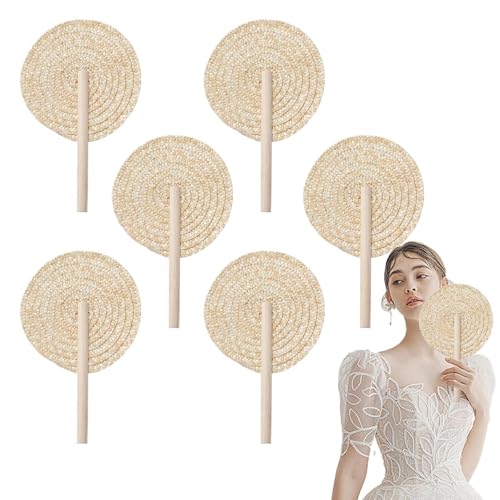 Nbbwwu Geflochtener Fächer,6 Stück Handgewebter Palmwedel Fächer | Boho-Stil Natürliche Hochzeitsgeschenke Rustikale Wohndekoration Für Feste Geburtstage Feiern Landhaus Nbbwwu Geflochtener Fächer,6 Stück Handgewebter Palmwedel Fächer | Boho-Stil Natürliche Hochzeitsgeschenke Rustikale Wohndekoration Für Feste Geburtstage Feiern Landhaus von Nbbwwu