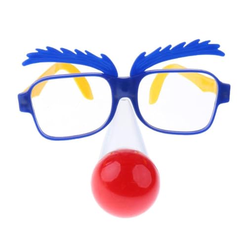 Nbbwwu Halloween- -Brille, niedlich, Cosplay-Fotografie-Requisite, Unisex, gefälschte Clownsnase, Brille mit LED-Nase für Bühnenauftritte, Rollenspiele Nbbwwu Halloween- -Brille, niedlich, Cosplay-Fotografie-Requisite, Unisex, gefälschte Clownsnase, Brille mit LED-Nase für Bühnenauftritte, Rollenspiele von Nbbwwu