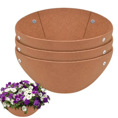 Nbbwwu Pflanzgefäßeinlagen für Outdoor-Pflanzen, Blumentopf-Filzmatte, runde Korbeinlagen, 3er-Set, Blumentopf-Drainageeinsatz für Innen- und Außenbereich, Pflanzgefäß, Gartendekoration Nbbwwu Pflanzgefäßeinlagen für Outdoor-Pflanzen, Blumentopf-Filzmatte, runde Korbeinlagen, 3er-Set, Blumentopf-Drainageeinsatz für Innen- und Außenbereich, Pflanzgefäß, Gartendekoration von Nbbwwu