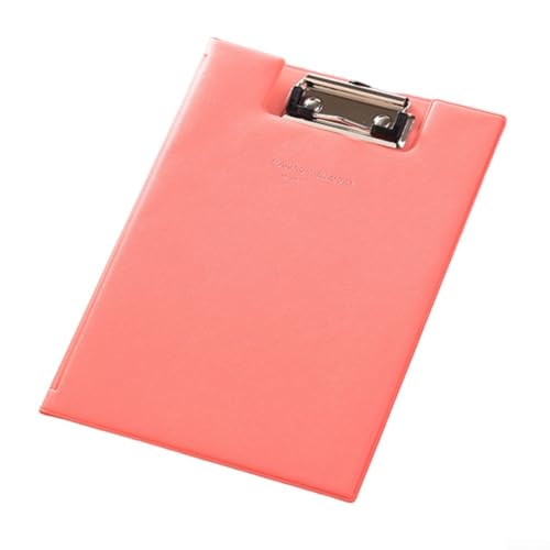 Kunststoff-Klemmbretter mit Metallclip, farbige Klemmbretter, flaches Klemmbrett, 32,5 x 22,5 cm, Standardbriefgröße, Bürobedarf, Klassenzimmer (Rosarot) von NbgrvB