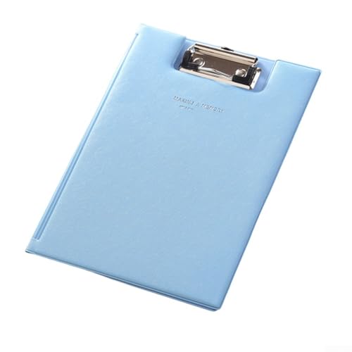 Kunststoff-Klemmbretter mit Metallclip, farbige Klemmbretter, flaches Klemmbrett, 32,5 x 22,5 cm, Standardbriefgröße, Bürobedarf, Klassenzimmer (hellblau) von NbgrvB