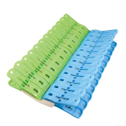 Kunststoff-Wäscheklammern-Set, 50 stabile Clips, perfekt zum Aufhängen von Kleidung oder Kunst- und Bastelprojekten Kunststoff-Wäscheklammern-Set, 50 stabile Clips, perfekt zum Aufhängen von Kleidung oder Kunst- und Bastelprojekten von NbgrvB