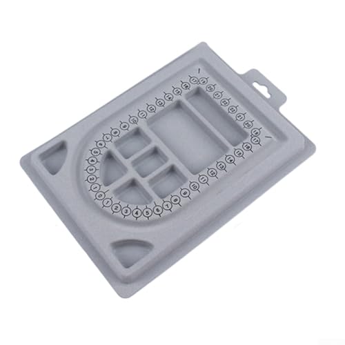 NbgrvB Einfach zu bedienende Perlenablage für DIY-Armbänder, Halsketten, Messlehre (Armbandplatte) von NbgrvB