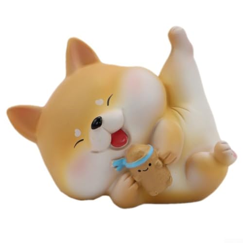 NbgrvB Shiba Inu Autodekoration aus Kunstharz, verbessert die Atmosphäre, einzigartiges Design (C) von NbgrvB