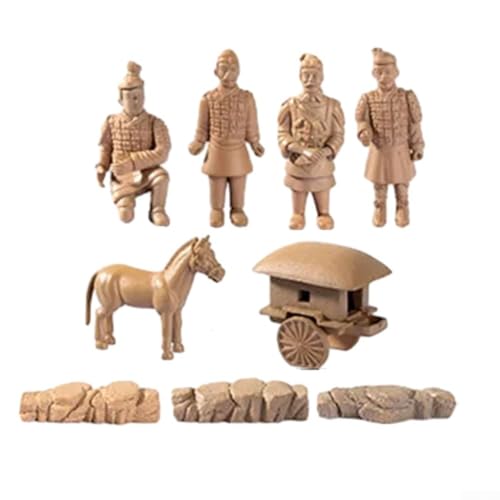NbgrvB Terracotta Warriors Miniatures 9-teiliges Set für Desktop und Puppenhaus Dekoration von NbgrvB