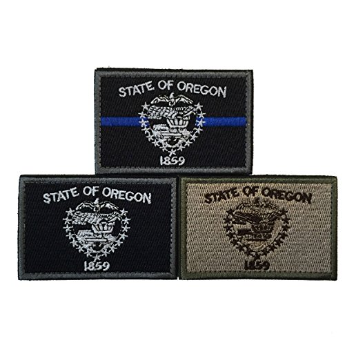 Bundle 3 Stück Oregon Staatsflagge Taktische Haken Schleife Verschluss Stickerei Patches Bundle 3 Stück Oregon Staatsflagge Taktische Haken Schleife Verschluss Stickerei Patches von Ncyda