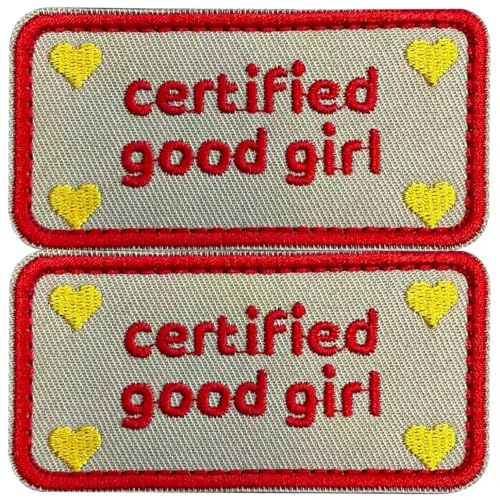 Hundegeschirr-Patches mit Aufschrift "Good Girl", lustige Moral-Aufnäher mit Klettverschluss für Rucksäcke, Kleidung, Hut, Mädchen, Jeans, Trucker-Mütze, Haustierhalsbänder, Weste, Hundeliebhaber von Ncyda