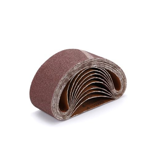 10 Stück Schleifbänder 75 x 457 mm,Korn 40 kunstharzgebunden,Schleifband-Set, Für Druckluft bandschleifer,Polieren Metall,Holz|Fingerschleifer 10 Stück Schleifbänder 75 x 457 mm,Korn 40 kunstharzgebunden,Schleifband-Set, Für Druckluft bandschleifer,Polieren Metall,Holz|Fingerschleifer von Ndjiloik