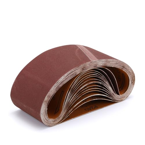 16 Stück Schleifbänder 75 x 457 mm,Korn 240 kunstharzgebunden,Schleifband-Set, Für Druckluft bandschleifer,Polieren Metall,Holz|Fingerschleifer 16 Stück Schleifbänder 75 x 457 mm,Korn 240 kunstharzgebunden,Schleifband-Set, Für Druckluft bandschleifer,Polieren Metall,Holz|Fingerschleifer von Ndjiloik