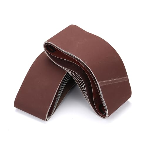 Schleifbänder 100 x 610 mm 12 Stück,Schleifband Set je 2 x Korn 60/120/240/320/400/600 für Bandschleifer Schleifmaschine bandschleifer,Polieren Metall,Holz|Fingerschleifer Schleifbänder 100 x 610 mm 12 Stück,Schleifband Set je 2 x Korn 60/120/240/320/400/600 für Bandschleifer Schleifmaschine bandschleifer,Polieren Metall,Holz|Fingerschleifer von Ndjiloik
