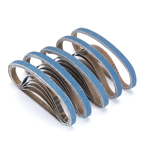 Schleifbänder 13 x 457 mm 5 verschiedene Körnungen jeweils 5 x40/60/80/100/120 Für Druckluft bandschleifer Für Druckluft bandschleifer,Polieren Metall,Powerfeile Schleifpapier Set 25 Stück Schleifbänder 13 x 457 mm 5 verschiedene Körnungen jeweils 5 x40/60/80/100/120 Für Druckluft bandschleifer Für Druckluft bandschleifer,Polieren Metall,Powerfeile Schleifpapier Set 25 Stück von Ndjiloik