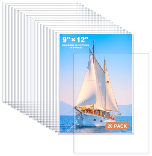 Ndsox 20 Stück 22,9 x 30,5 cm starre Druckschutzfolien, transparente Hartplastik-Folien, von oben ladend, für Fotos, Fotopapier, Poster, Drucke, Geburtsurkunden, strapazierfähig, ohne Loch, starre Ndsox 20 Stück 22,9 x 30,5 cm starre Druckschutzfolien, transparente Hartplastik-Folien, von oben ladend, für Fotos, Fotopapier, Poster, Drucke, Geburtsurkunden, strapazierfähig, ohne Loch, starre von Ndsox