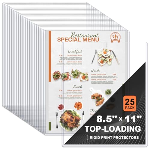 Ndsox 25 Stück 21,6 x 27,9 cm starre Druckschutzfolien, transparente Hartplastik-Folien, Top-Loading für Geburtsurkunden, Dokumente, Poster, Fotos, Meuns, robuste Kunststoff-Dokumentenhüllen ohne Loch Ndsox 25 Stück 21,6 x 27,9 cm starre Druckschutzfolien, transparente Hartplastik-Folien, Top-Loading für Geburtsurkunden, Dokumente, Poster, Fotos, Meuns, robuste Kunststoff-Dokumentenhüllen ohne Loch von Ndsox