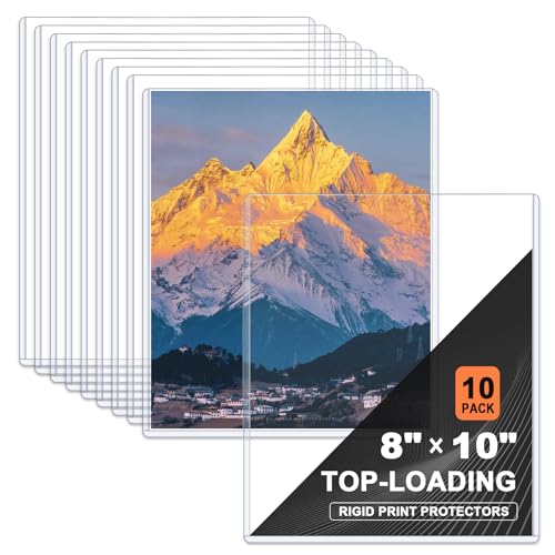 Ndsox Starre Druckschutzfolien aus Hartplastik, transparent, für Fotos, Fotopapier, Poster, Drucke, Geburtsurkunden, strapazierfähig, ohne Loch, 10 Stück Ndsox Starre Druckschutzfolien aus Hartplastik, transparent, für Fotos, Fotopapier, Poster, Drucke, Geburtsurkunden, strapazierfähig, ohne Loch, 10 Stück von Ndsox