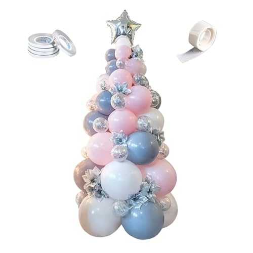 Weihnachtsballongirlande | Sterne Krücken Geschenke Lutscher Baum/Bogen Folienballons | Krücken, Geschenke, Lutscher, Weihnachtsbaumballons, rot-grün-weißer Latexballon für Weihnachten Neamou von Neamou