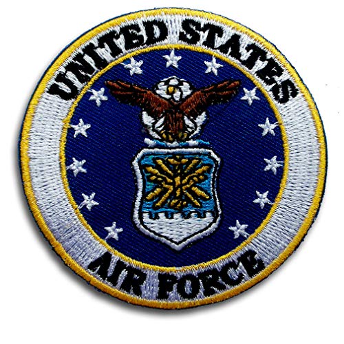 NeatPatch Aufnäher mit US-Air-Force-Motiv, bestickt, zum Aufbügeln, Motiv: Liberty Eagle, Militär, Veteran, Marine, Flieger, Top Gun von NeatPatch
