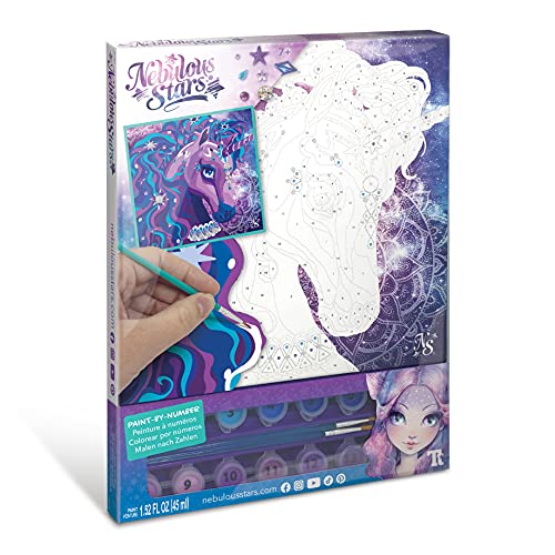 Nebulous Stars - NS11421 - Malen nach Zahlen auf Leinwand mit Aquarellfarben inkl. 2 Pinsel und Strassteinen, Motiv Einhorn Nebulous Stars - NS11421 - Malen nach Zahlen auf Leinwand mit Aquarellfarben inkl. 2 Pinsel und Strassteinen, Motiv Einhorn von Nebulous Stars