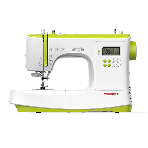 Necchi NC-102D nähmaschine, Innenschale aus Aluminium-Druckguss, Gehäuse aus ABS, Light Green, Regular von Necchi