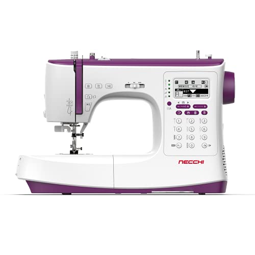 Necchi NC-204D nähmaschine, Innen aus Aluminium-Druckguss, Gehäuse aus ABS, violett, Regular von Necchi