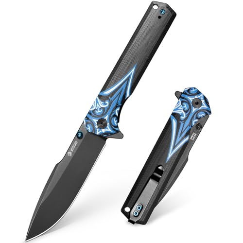 NedFoss BEAST Klappmesser, Klingenlänge 8.7cm aus D2 Stahl Taschenmesser mit G10 Griff, Einhandmesser mit Liner Lock & Kugellager, Outdoor Messer mit Clip, Survival Messer für Sammlung & Geschenk NedFoss BEAST Klappmesser, Klingenlänge 8.7cm aus D2 Stahl Taschenmesser mit G10 Griff, Einhandmesser mit Liner Lock & Kugellager, Outdoor Messer mit Clip, Survival Messer für Sammlung & Geschenk von NedFoss