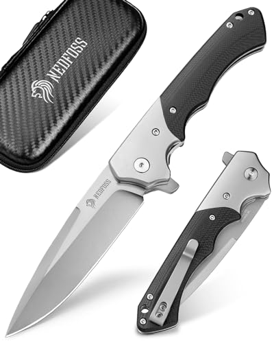 NedFoss SWAN Klappmesser, 9,3cm d2 Stahl Survival Messer mit G10 Griff, Einhandmesser,Scharfes Taschenmesser mit Gürtelclip, Jagdmesser,Outdoor Messer für den Alltag, als Sammlung & Geschenk NedFoss SWAN Klappmesser, 9,3cm d2 Stahl Survival Messer mit G10 Griff, Einhandmesser,Scharfes Taschenmesser mit Gürtelclip, Jagdmesser,Outdoor Messer für den Alltag, als Sammlung & Geschenk von NedFoss