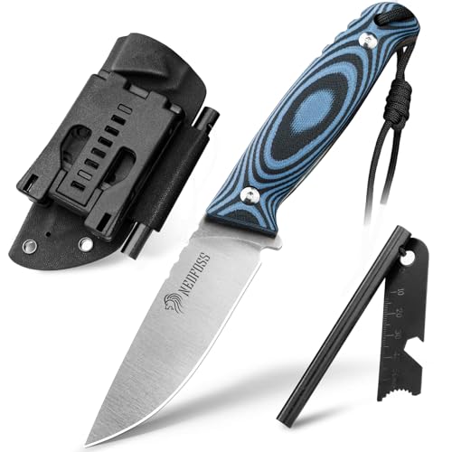 NedFoss HYENAS Survival Messer, 9CM FULL TANG Bushcraft-Messer 42a konform mit G10 Griff & Kydexscheide, Outdoor Messer mit Feuerstahl, Scharfe Jagdmesser in Geschenk-Box, Fahrtenmesser für Angeln NedFoss HYENAS Survival Messer, 9CM FULL TANG Bushcraft-Messer 42a konform mit G10 Griff & Kydexscheide, Outdoor Messer mit Feuerstahl, Scharfe Jagdmesser in Geschenk-Box, Fahrtenmesser für Angeln von NedFoss